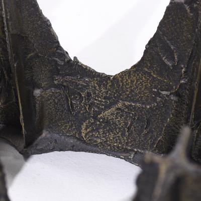 Paul Evans Paul Evans PE 71 Mid Century Sculpted Bronze Stalagmite Oval Coffee Table