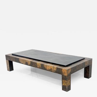 Paul Evans Paul Evans Patchwork Coffee Table With Slate Top 1970s