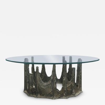 Paul Evans Paul Evans Sculpted Bronze PE 128 Stalagmite Coffee Table 1971 Signed 