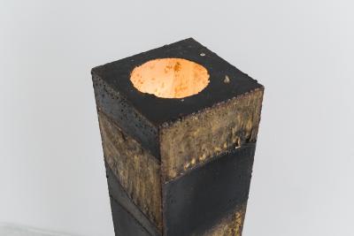 Paul Evans Paul Evans Sculpted Steel Floor Lamp USA