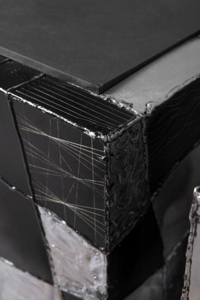 Paul Evans Paul Evans Studio Argente PE 37 Cube Tables Exceptionally Clean Pair 1970s