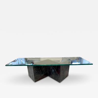 Paul Evans Paul Evans Style Bow Tie Coffee Table w Glass Top