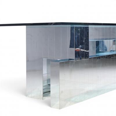 Paul Evans Paul Evans for Directional Cityscape Mid Century Chrome Dining Table