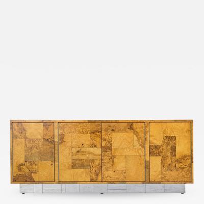 Paul Evans Paul Evans for Directional Cityscape Patchwork Credenza Cabinet