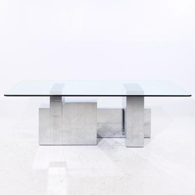 Paul Evans Paul Evans for Directional Mid Century Chrome Cityscape Dining Table