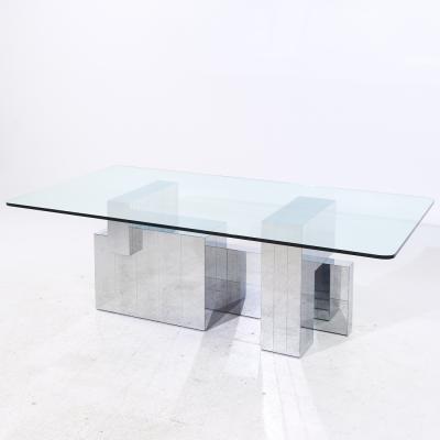 Paul Evans Paul Evans for Directional Mid Century Chrome Cityscape Dining Table