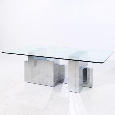 Paul Evans Paul Evans for Directional Mid Century Chrome Cityscape Dining Table