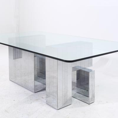 Paul Evans Paul Evans for Directional Mid Century Chrome Cityscape Dining Table