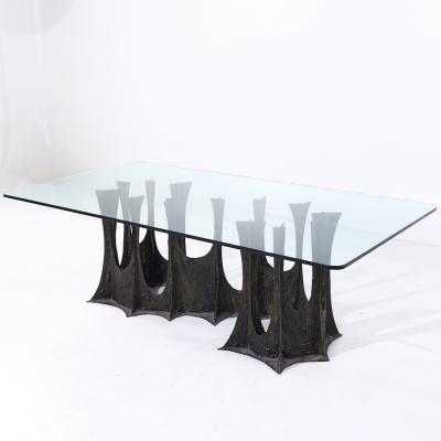 Paul Evans Paul Evans for Directional PE 102 Mid Century Stalagmite Bronze Dining Table
