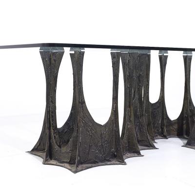 Paul Evans Paul Evans for Directional PE 102 Mid Century Stalagmite Bronze Dining Table