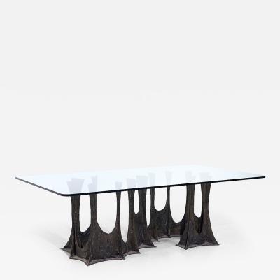 Paul Evans Paul Evans for Directional PE 102 Mid Century Stalagmite Bronze Dining Table