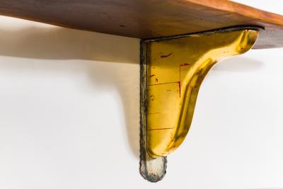 Paul Evans Phillip Lloyd Powell Pair of Wall Mounted Walnut Shelves