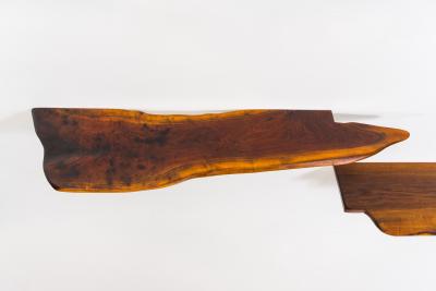 Paul Evans Phillip Lloyd Powell Pair of Wall Mounted Walnut Shelves