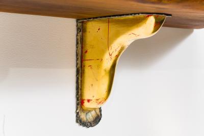 Paul Evans Phillip Lloyd Powell Pair of Wall Mounted Walnut Shelves