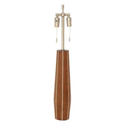 Paul Evans Phillip Lloyd Powell Paul Evans and Phillip Lloyd Powell Table Lamp Walnut and Pewter
