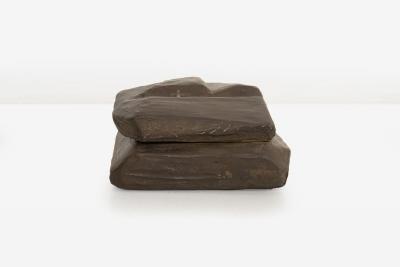 Paul Evans Phillip Lloyd Powell Rare Paul Evans Sculpted Bronze Resin Hinged Box