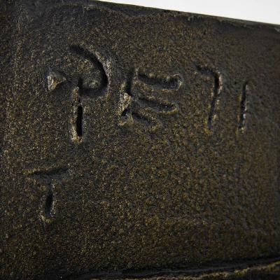 Paul Evans Rare Sculpted Bronze Side Table by Paul Evans for Directional