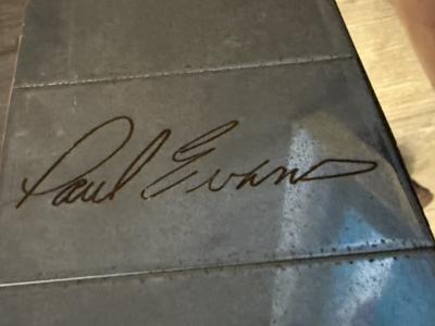 Paul Evans SIGNED PAUL EVANS CHROME CITYSCAPE MIRROR WITH FLOATING CONSOLE