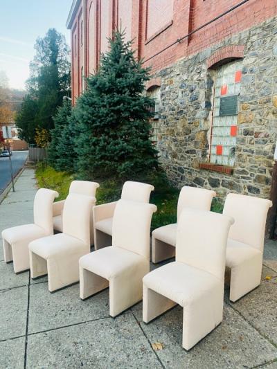 Paul Evans SUITE OF EIGHT DINING CHAIRS IN THE MANNER OF PAUL EVANS