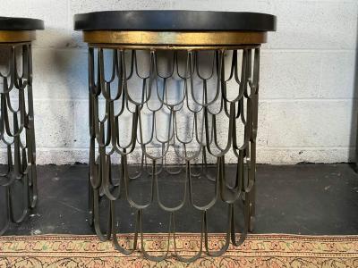 Paul Evans Spectacular Pair Paul Evans Loop Side Table Mid century Modern