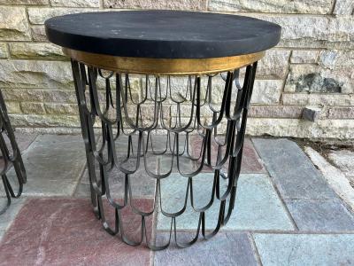 Paul Evans Spectacular Pair Paul Evans Loop Side Table Mid century Modern