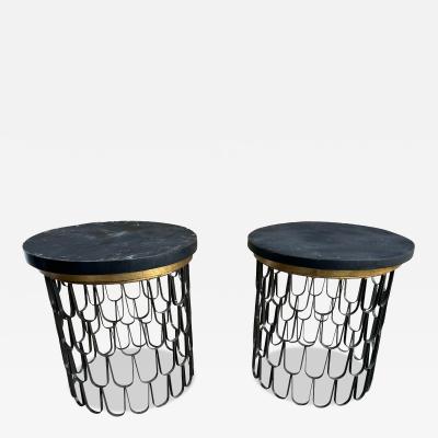 Paul Evans Spectacular Pair Paul Evans Loop Side Table Mid century Modern