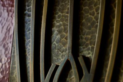 Paul Evans Stunning Mid Century Cabinet in Brass Metal Enamel and Gemstones Belgium 1960s