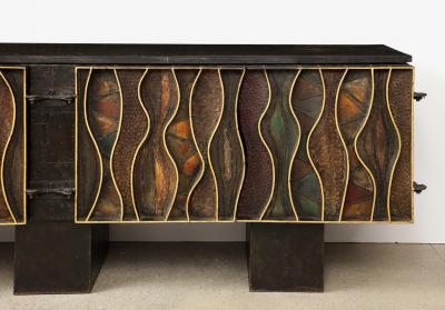 Paul Evans Wavy Front Cabinet by Paul Evans Studio