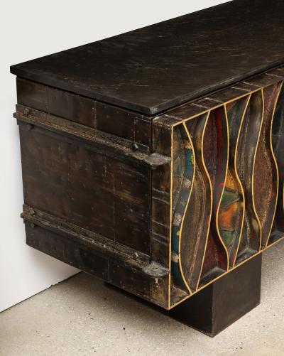 Paul Evans Wavy Front Cabinet by Paul Evans Studio