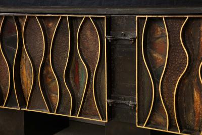 Paul Evans Wavy Front Cabinet by Paul Evans Studio