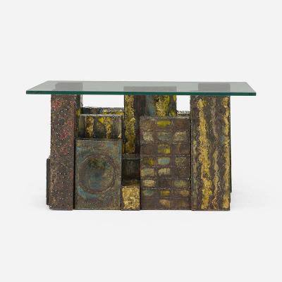 Paul Evans Welded Polychrome Steel Skyline Coffee Table by Paul Evans