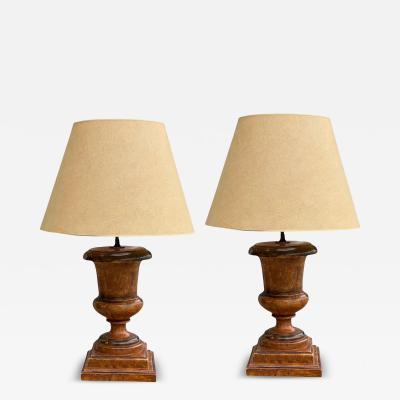 Paul Ferrante Pair of Paul Ferrante Italian Urn Form Table Lamps