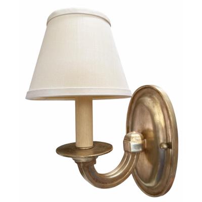 Paul Ferrante Pair of Regency Style Paul Ferrante White Gold Giktwood Sconces