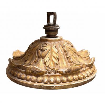 Paul Ferrante Paul Ferrante 18c Style Medici Italian Giltwood Chandelier
