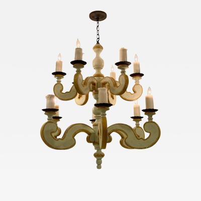 Paul Ferrante Two Tier French Country Chandelier