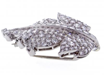 Paul Flato Paul Flato Diamond Leaf Brooch