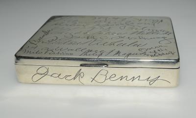 Paul Flato Paul Flato Whimsies Silver Box Movie Stars Autographs c 1939