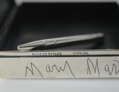 Paul Flato Paul Flato Whimsies Silver Box Movie Stars Autographs c 1939