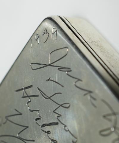 Paul Flato Paul Flato Whimsies Silver Box Movie Stars Autographs c 1939