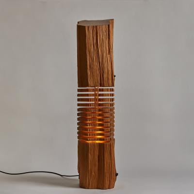 Paul Foeckler Large Split Grain Pinewood Light Sculpture