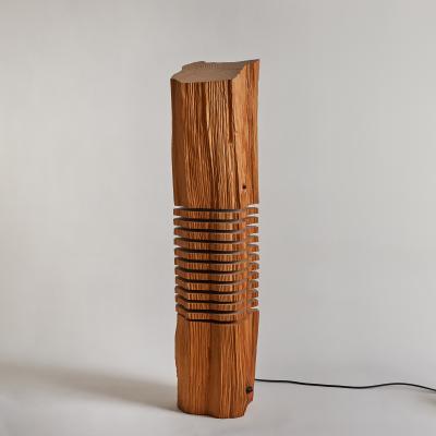 Paul Foeckler Large Split Grain Pinewood Light Sculpture
