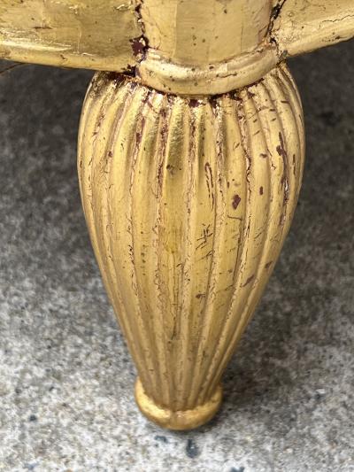 Paul Follot ART DECO GOLD LEAF CHAIR IN THE MANNER OF PAUL FOLLOT