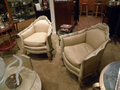 Paul Follot French Art Deco Chairs in the style of Paul Follot