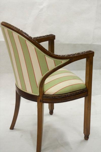 Paul Follot Paul Follot Four Sculpted Rosewood Armchairs