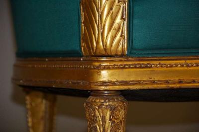 Paul Follot Paul Follot Pair of Gilt Sculpted Club Chairs