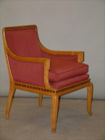 Paul Follot Paul Follot Pair of Inlaid Armchairs