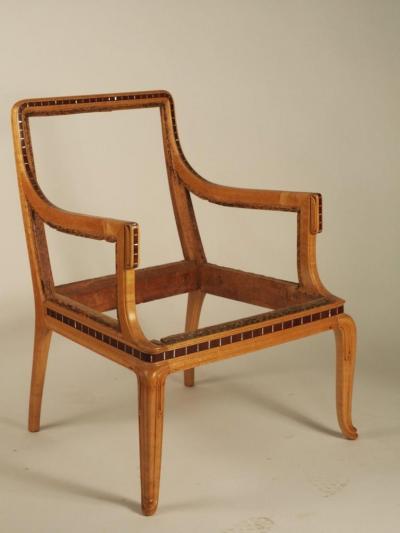 Paul Follot Paul Follot Pair of Inlaid Armchairs