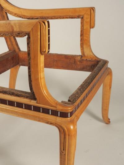 Paul Follot Paul Follot Pair of Inlaid Armchairs