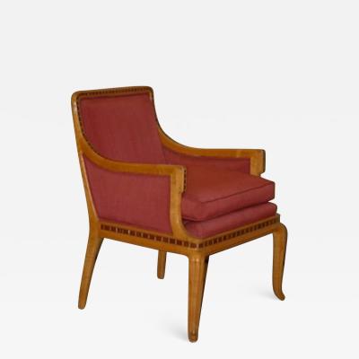 Paul Follot Paul Follot Pair of Inlaid Armchairs