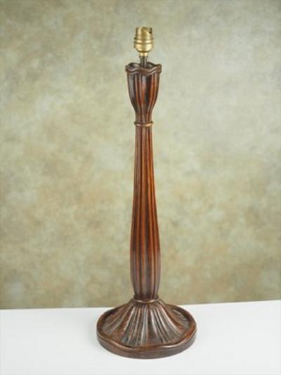 Paul Follot Paul Follot Sculpted Wood Table Lamp 1587